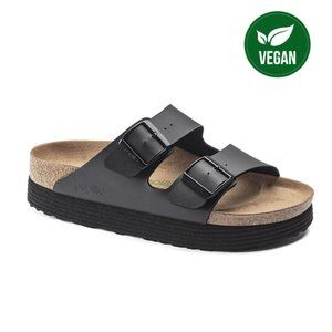 Birkenstocks • Vegan Platform "Arizona" • Sz 40 / 9 or 9.5 • Almost new • Black